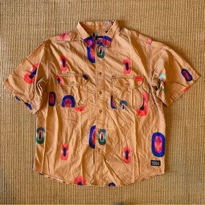 LEVI'S® Skateboarding Woven Shirt, Men’s Medium, Bask Brown Eyes - Brown